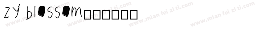 zy blossom字体转换